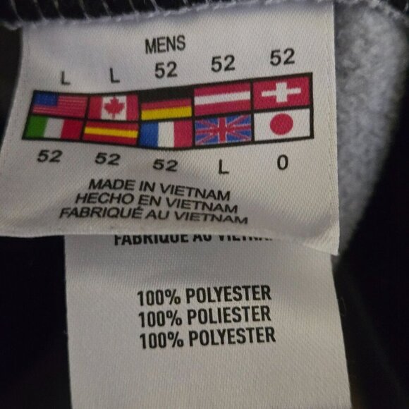 Spyder Raider Jacket Light Gray Black Colorblock Size L Pockets Zip Pocket Logo - Picture 11 of 11